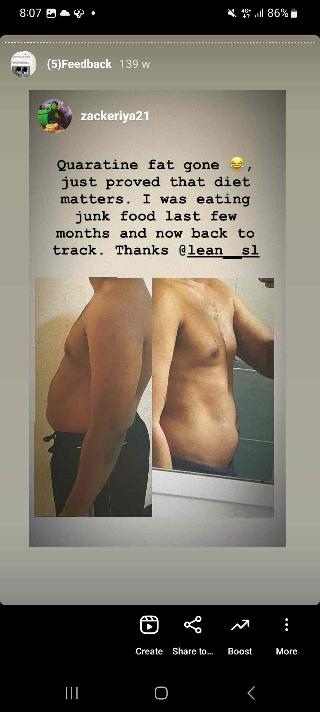 fitness celebrity, feedback, feedback facebook